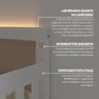 Conjunto Com Cama Solteiro Giulia Rattan E Guarda Roupa Curió