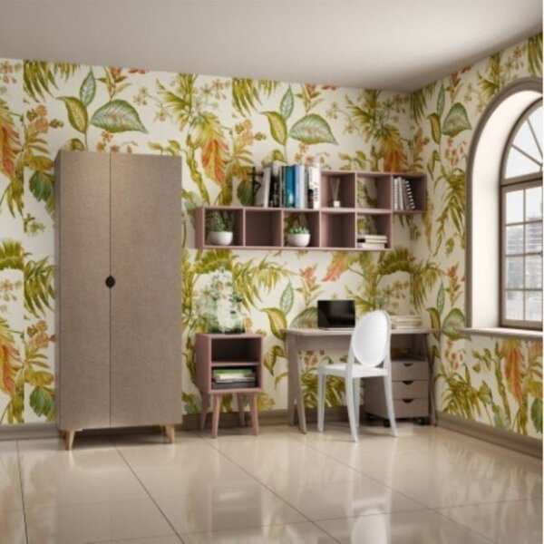 Conjunto Com Escrivaninha, Armário 2 Portas E 1 Gaveteiro 3 G