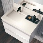 Conjunto Com Espelheira, Gabinete, Lavatório Em Porcelanato C