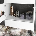 Conjunto Com Espelheira, Gabinete, Lavatório Em Porcelanato C