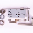 Conjunto Com Fechadura Central 3 Travas 85x55mm Com Maçaneta