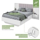 Conjunto Com Guarda-roupa Casal Velaris Com Pés com Cama Casa