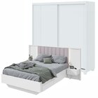 Conjunto Com Guarda-roupa Casal Velaris Com Pés com Cama Casa
