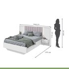 Conjunto Com Guarda-roupa Casal Velaris Com Pés com Cama Casa