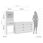 Conjunto Com Guarda-roupa, Cômoda Com Espelho E Gaveteiro Por