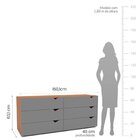 Conjunto Com Guarda-roupa, Cômoda Com Espelho E Gaveteiro Por