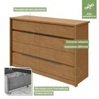 Conjunto Com Guarda-roupa Velaris Com Espelho, Cômoda Urban E