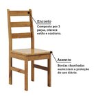 Conjunto Com Mesa De Jantar 100cm Retangular E 4 Cadeiras 100