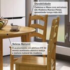 Conjunto Com Mesa De Jantar 103cm Redonda E 4 Cadeiras 100% M