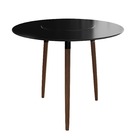 Conjunto Com Mesa De Jantar 110 Cm E 4 Banquetas Verdes  - Co