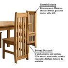 Conjunto Com Mesa De Jantar 120cm Retangular E 4 Cadeiras 100