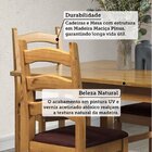 Conjunto Com Mesa De Jantar 160cm E 6 Cadeiras Estofadas 100%