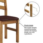 Conjunto Com Mesa De Jantar 160cm E 6 Cadeiras Estofadas 100%