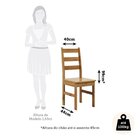 Conjunto Com Mesa De Jantar 90cm Redonda E 4 Cadeiras 100% Ma