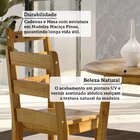 Conjunto Com Mesa De Jantar 90cm Redonda E 4 Cadeiras 100% Ma