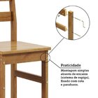 Conjunto Com Mesa De Jantar 90cm Redonda E 4 Cadeiras 100% Ma