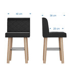 Conjunto Com Mesa De Jantar Lótus 160cm E 6 Banquetas Verdes