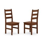 Conjunto Com Mesa De Jantar Retangular E 4 Cadeiras Em Madeir