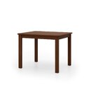 Conjunto Com Mesa De Jantar Retangular E 4 Cadeiras Em Madeir