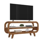 Conjunto Com Rack Para Tv, Mesa De Centro E Mesa De Apoio The