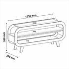 Conjunto Com Rack Para Tv, Mesa De Centro E Mesa De Apoio The