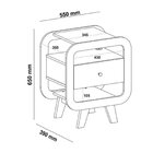 Conjunto Com Rack Para Tv, Mesa De Centro E Mesa De Apoio The