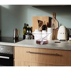 Conjunto Com Saladeira Base Madeira Teca E Par De Talheres 24