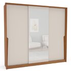 Conjunto Cômoda 8 Gavetas E Guarda-roupa Com Espelho E 3 Port