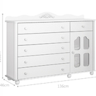 Conjunto Comoda Berço Imperial Clara Branco