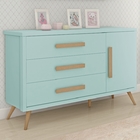 Conjunto Comoda Berço Lorenzo Menta