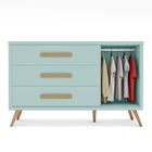 Conjunto Comoda Berço Lorenzo Menta