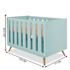 Conjunto Comoda Berço Lorenzo Menta