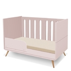 Conjunto Comoda Berço Lorenzo Rose