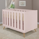 Conjunto Comoda Berço Lorenzo Rose