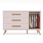 Conjunto Comoda Berço Lorenzo Rose