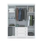 Conjunto Cômoda E Guarda Roupa Liam Branco