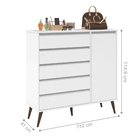 Conjunto Comoda E Mesa De Cabeceira Table Branco