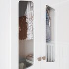 Conjunto Cômoda E Roupeiro De Bebê Retrô Confete Branco/jequi