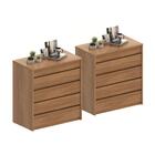 Conjunto Cômoda Hamilton Noce