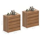 Conjunto Cômoda Hamilton Noce