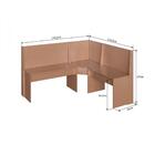 Conjunto Completo Canto Alemão Almofada Mesa E Banco Ceramic