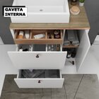 Conjunto Completo De Banheiro Mdf Com Armário E Gabinete Com