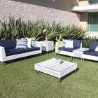 Conjunto Completo De Sofás P/área Externa Alumínio E Fibra