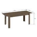 Conjunto Completo Jantar Cozinha Mesa Elástica 6 Cadeiras