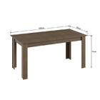 Conjunto Completo Jantar Cozinha Mesa Elástica 6 Cadeiras