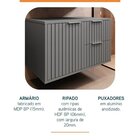 Conjunto Completo Para Banheiro Bancada Em Porcelanato Com Cu