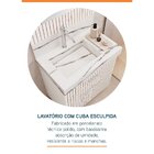 Conjunto Completo Para Banheiro Slim Kit Ripy 60cm Branco