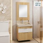 Conjunto Completo Para Banheiro Slim Kit Ripy 60cm Wood