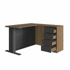 Conjunto Completo Para Escritorio 2 Peças Officce Mel/grafite