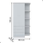 Conjunto Completo Quarto Infantil India Cinza Acetinado